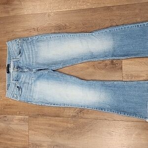 Vintage Levi's Too Superlow 524 Jeans Bootcut Y2K Faded Frayed Hem size 11